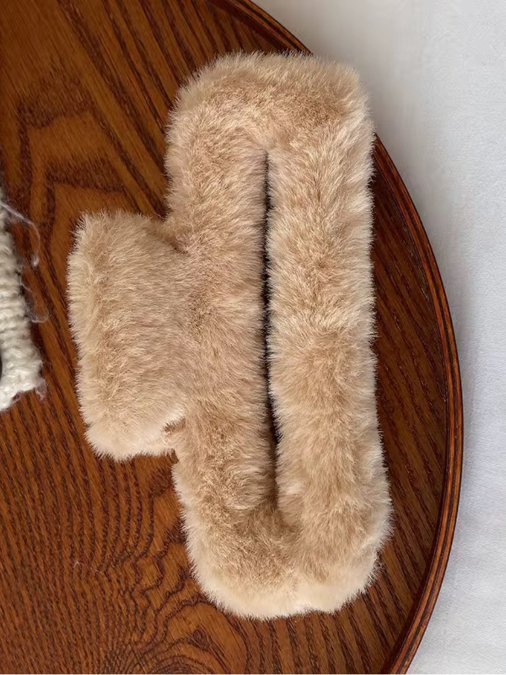 Large Fuzzy Plush Hair Clip - Choose 1 - Picture 4 of 8